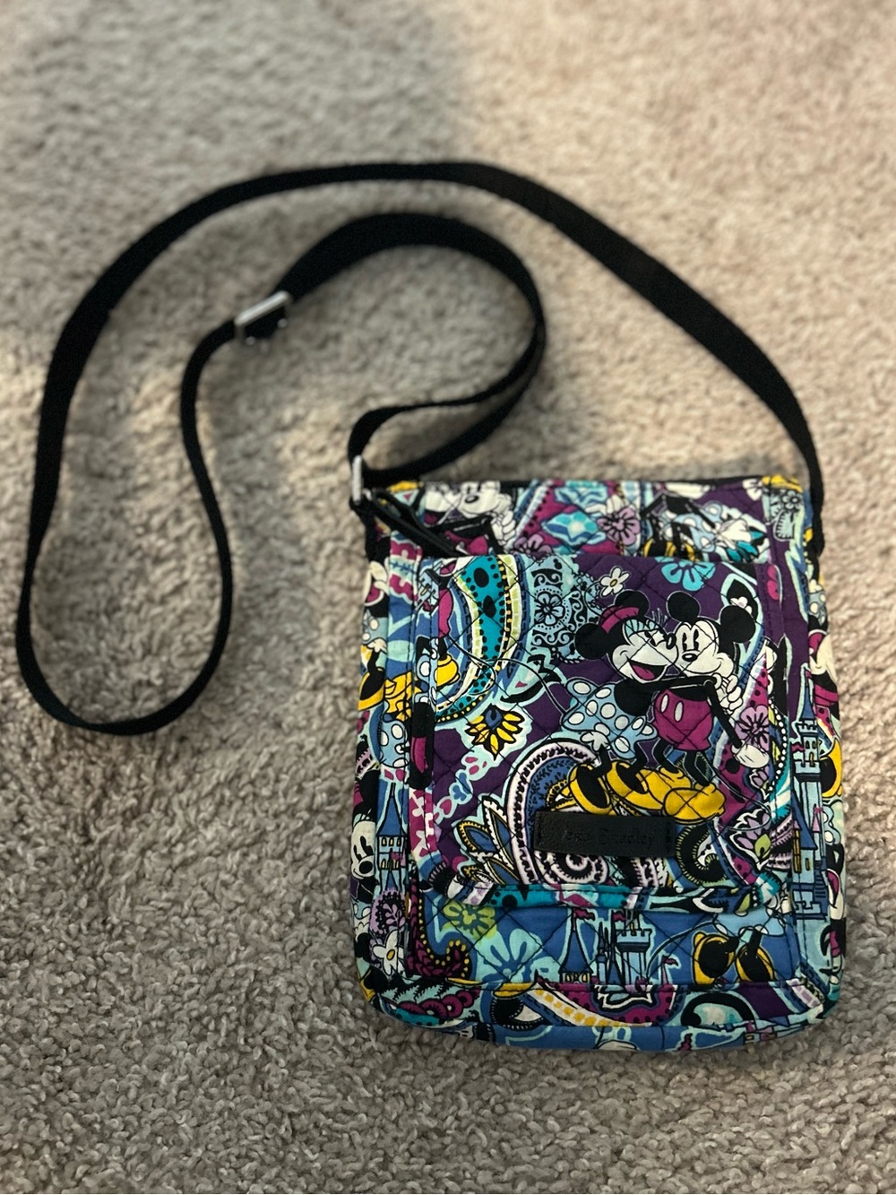 Vera Bradley Disney Mickey Paisley Celebration Mini Hipster Crossbody Retired